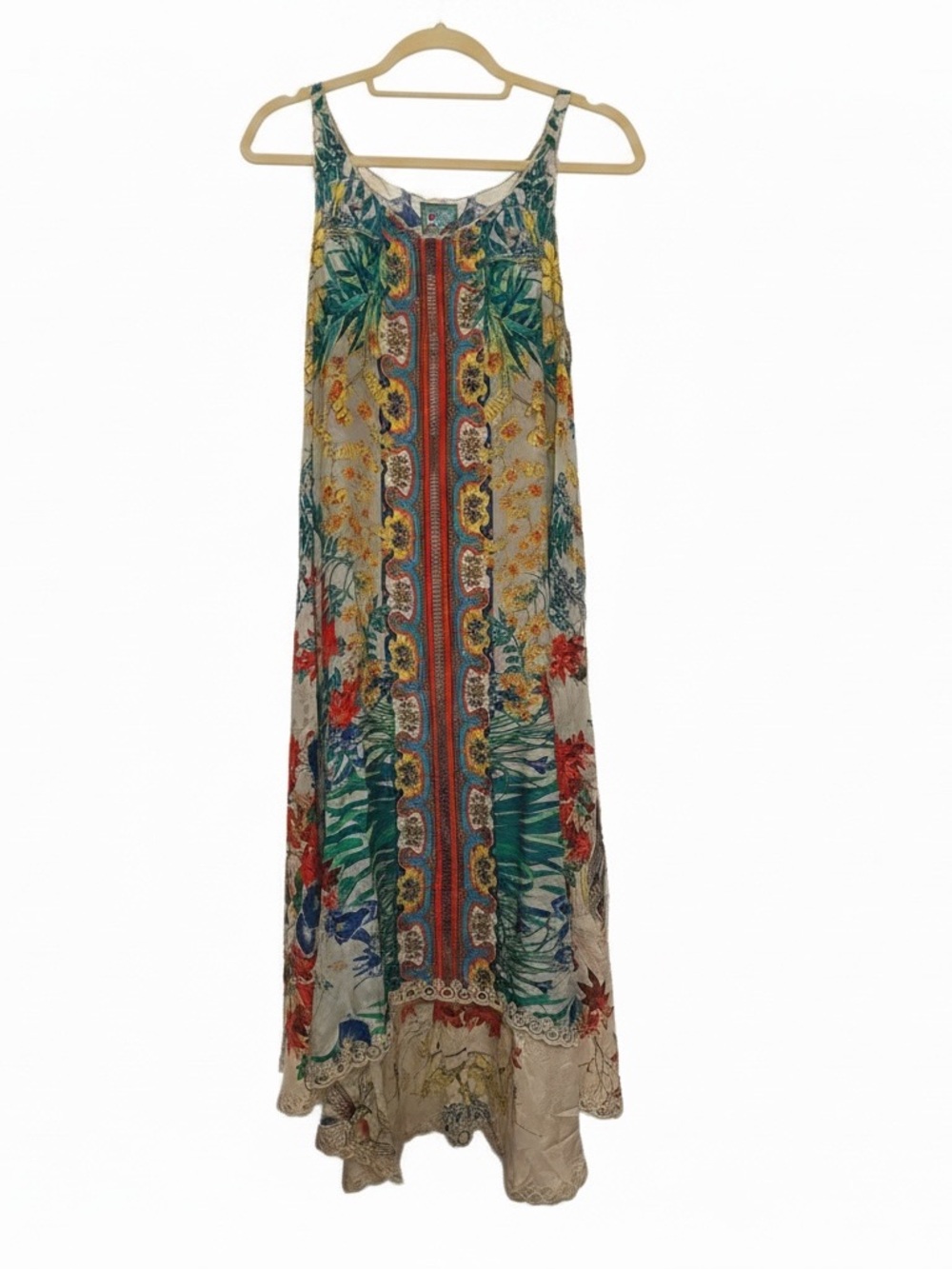 Johnny Was Silk Avalon Maxi Dress-Multi Color